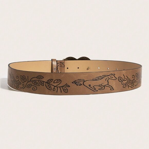Camel Casual Women's Buckle Belt - Picture 3 of 4